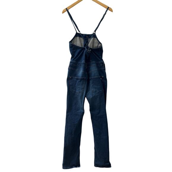 Anthropologie Pilcro Split Denim Button Overalls Size 27 Petite - Picture 3 of 10